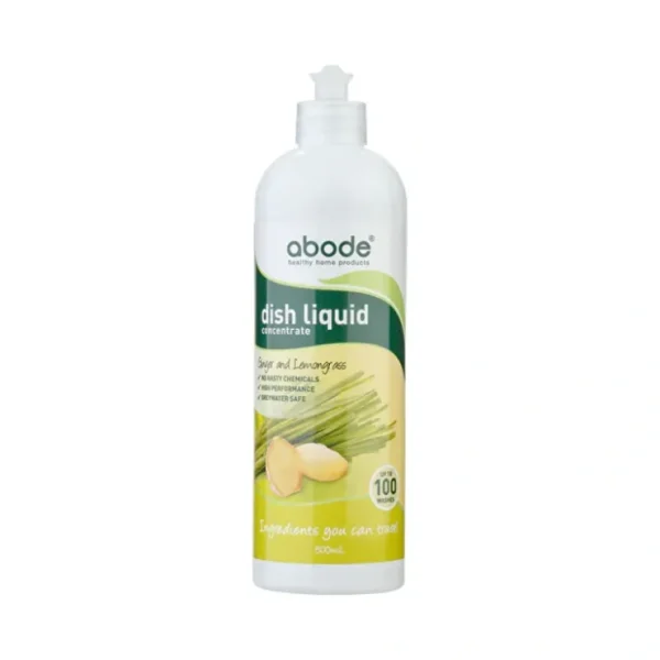 Wash*Abode Cleaning Products Abode Dish Liquid Concentrate Ginger & Lemongrass 500ml - GlowEssence Care - Embrace the Essence of Radiance with Premium Skincare Solutions