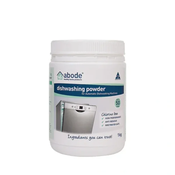 Wash*Abode Cleaning Products Abode Dishwashing Powder (for Automatic Dishwashing Machines) 1kg - GlowEssence Care - Embrace the Essence of Radiance with Premium Skincare Solutions