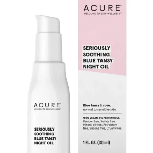 Eye-makeup*ACURE Seriously Soothing Blue Tansy Night Oil 30ml - GlowEssence Care - Embrace the Essence of Radiance with Premium Skincare Solutions