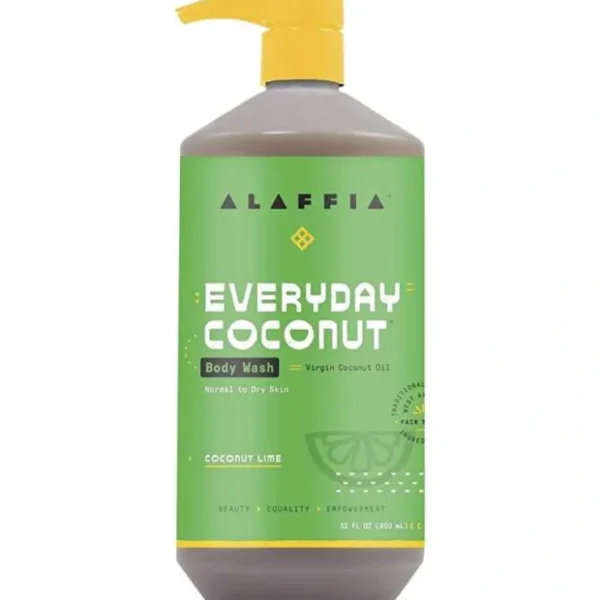 Wash*Alaffia Everyday Coconut Body Wash Coconut Lime 950ml - GlowEssence Care - Embrace the Essence of Radiance with Premium Skincare Solutions