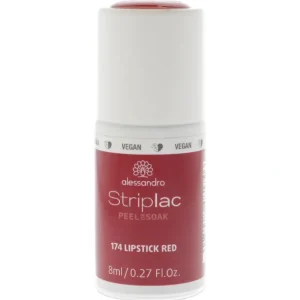 New Alessandro Striplac Peel or Soak - 174 Lipstick Red by Alessandro for Women - 0.27 oz Nail Polish - GlowEssence Care - Embrace the Essence of Radiance with Premium Skincare Solutions