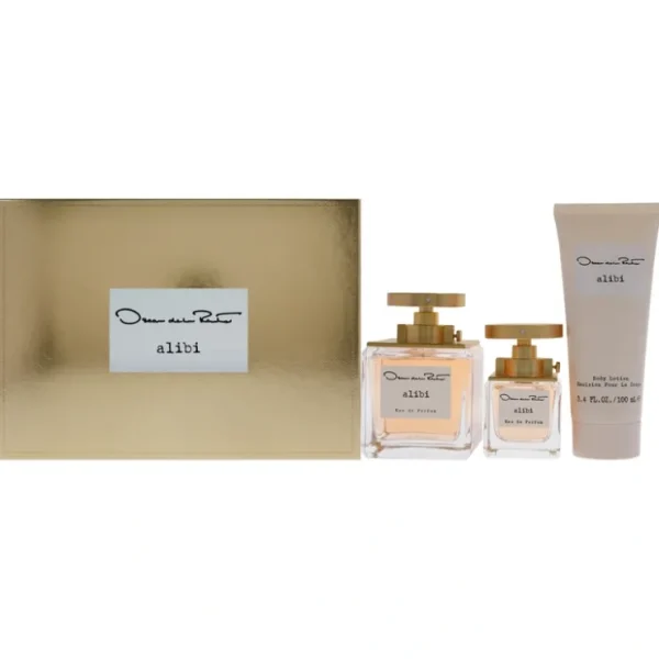 Shop All*Alibi by Oscar De La Renta for Women - 3 Pc Gift Set 3.4oz EDP Spray, 1.0oz EDP Spray 3.4oz Body Lotion - GlowEssence Care - Embrace the Essence of Radiance with Premium Skincare Solutions