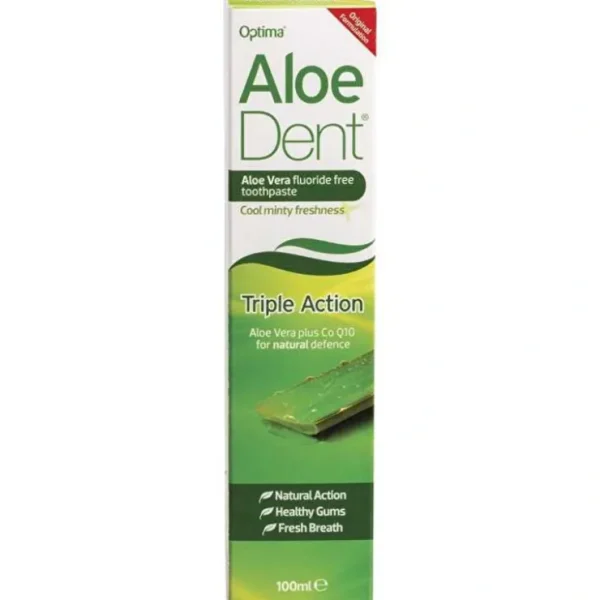 Shop All*Aloe Dent Toothpaste Fluoride Free Triple Action 100ml - GlowEssence Care - Embrace the Essence of Radiance with Premium Skincare Solutions