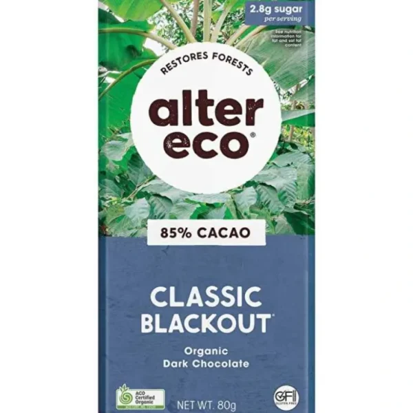 Shop All*Alter Eco Chocolate Organic Dark Classic Blackout 12x80g - GlowEssence Care - Embrace the Essence of Radiance with Premium Skincare Solutions