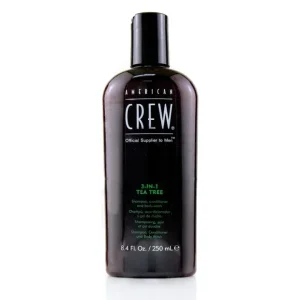 Wash*American Crew Men 3-IN-1 Tea Tree Shampoo, Conditioner and Body Wash 250ml/8.4oz - GlowEssence Care - Embrace the Essence of Radiance with Premium Skincare Solutions