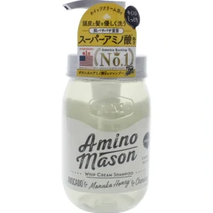 Wash*Amino Mason Moist Whip Cream Shampoo by Amino Mason for Unisex - 15.2 oz Shampoo - GlowEssence Care - Embrace the Essence of Radiance with Premium Skincare Solutions