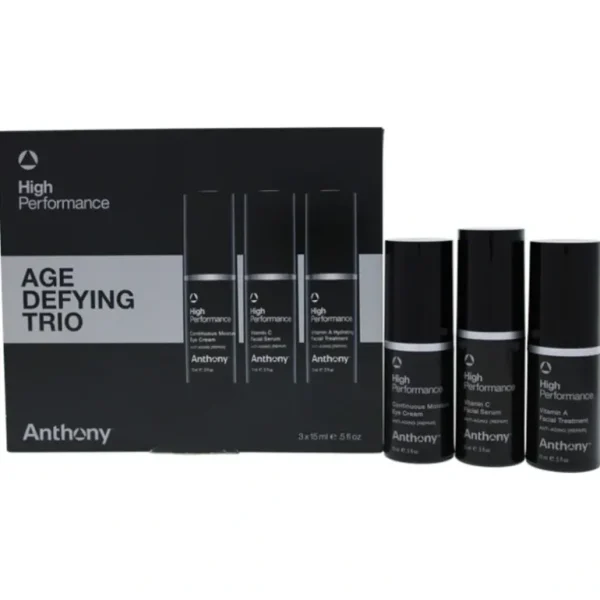 Cheap Anthony High Performance Trio Kit by Anthony for Unisex - 3 Pc 0.5oz Eye Cream, 0.5oz Facial Serum, 0.5oz Facial Treatment - GlowEssence Care - Embrace the Essence of Radiance with Premium Skincare Solutions