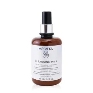 Eye-makeup*Apivita 3 In 1 Cleansing Milk For Face & Eyes 300ml/10.1oz - GlowEssence Care - Embrace the Essence of Radiance with Premium Skincare Solutions
