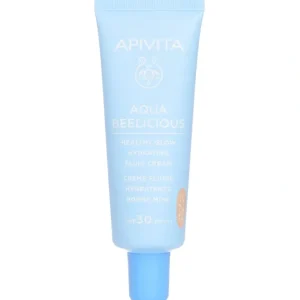 Store Apivita Aqua Beelicious Healthy Glow Hydrating Fluid Cream Tinted SPF 30 40ml - GlowEssence Care - Embrace the Essence of Radiance with Premium Skincare Solutions