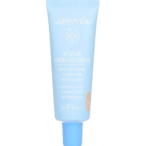Complexion-care*Apivita Aqua Beelicious Healthy Glow Hydrating Fluid Cream Tinted SPF 30 40ml - GlowEssence Care - Embrace the Essence of Radiance with Premium Skincare Solutions