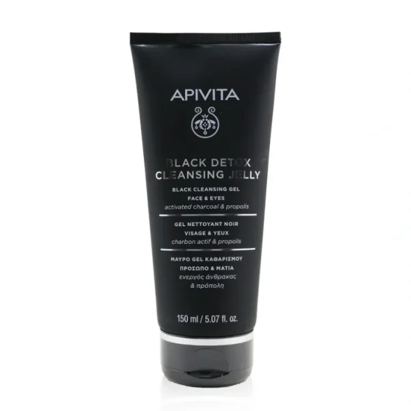 Eye-makeup*Apivita Black Detox Cleansing Jelly For Face & Eyes 150ml/5.07oz - GlowEssence Care - Embrace the Essence of Radiance with Premium Skincare Solutions