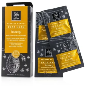 Beauty*Apivita Express Beauty Face Mask with Honey (Moisturizing & Nourishing) 6x(2x8ml) - GlowEssence Care - Embrace the Essence of Radiance with Premium Skincare Solutions