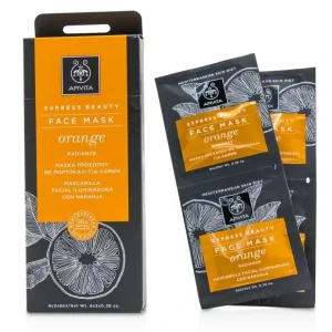 Beauty*Apivita Express Beauty Face Mask with Orange (Radiance) 6x(2x8ml) - GlowEssence Care - Embrace the Essence of Radiance with Premium Skincare Solutions