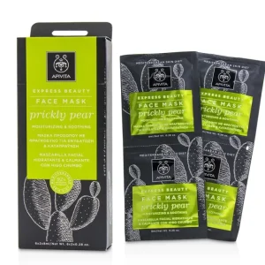 Beauty*Apivita Express Beauty Face Mask with Prickly Pear (Moisturizing & Soothing) 6x(2x8ml) - GlowEssence Care - Embrace the Essence of Radiance with Premium Skincare Solutions