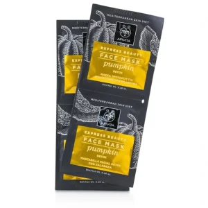 Beauty*Apivita Express Beauty Face Mask with Pumpkin (Detox) (Exp. Date 09/2022) 6x(2x8ml) - GlowEssence Care - Embrace the Essence of Radiance with Premium Skincare Solutions