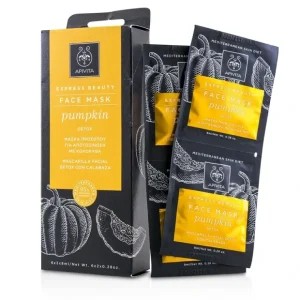Beauty*Apivita Express Beauty Face Mask with Pumpkin (Detox) 6x(2x8ml) - GlowEssence Care - Embrace the Essence of Radiance with Premium Skincare Solutions