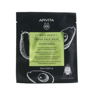 Best Sale Apivita Express Beauty Tissue Face Mask with Avocado (Moisturizing & Soothing) - Exp. Date: 06/2022 6x10ml/0.34oz - GlowEssence Care - Embrace the Essence of Radiance with Premium Skincare Solutions