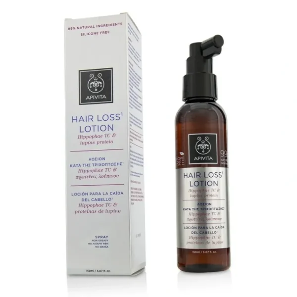 Best Apivita Hair Loss Lotion with Hippophae TC & Lupine Protein 150ml/5.07oz - GlowEssence Care - Embrace the Essence of Radiance with Premium Skincare Solutions