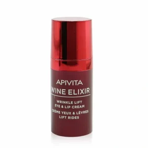 Eye-makeup*Apivita Wine Elixir Wrinkle Lift Eye & Lip Cream (Exp. Date: 09/2022) 15ml/0.51oz - GlowEssence Care - Embrace the Essence of Radiance with Premium Skincare Solutions