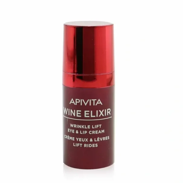 Eye-makeup*Apivita Wine Elixir Wrinkle Lift Eye & Lip Cream (Exp. Date: 09/2022) 15ml/0.51oz - GlowEssence Care - Embrace the Essence of Radiance with Premium Skincare Solutions