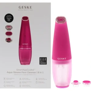 Beauty*Aqua-Stream Face Cleanser 8 in 1 - Magenta by Geske for Women - 1 Pc Tool - GlowEssence Care - Embrace the Essence of Radiance with Premium Skincare Solutions