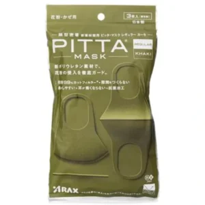 Wash*ARAX Arax Pitta Mask Khaki Regular - 3 Sheets 3pcs/bag - GlowEssence Care - Embrace the Essence of Radiance with Premium Skincare Solutions