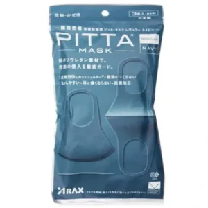 Wash*ARAX Arax Pitta Mask Navy Blue Regular - 3 Sheets 3pcs/bag - GlowEssence Care - Embrace the Essence of Radiance with Premium Skincare Solutions
