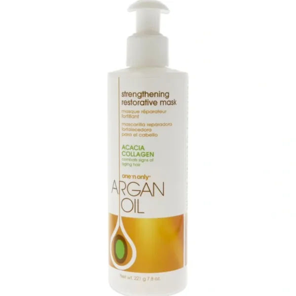Hair-care*Argan Oil Strengthening Restorative Mask by One n Only for Unisex - 7.8 oz Masque - GlowEssence Care - Embrace the Essence of Radiance with Premium Skincare Solutions