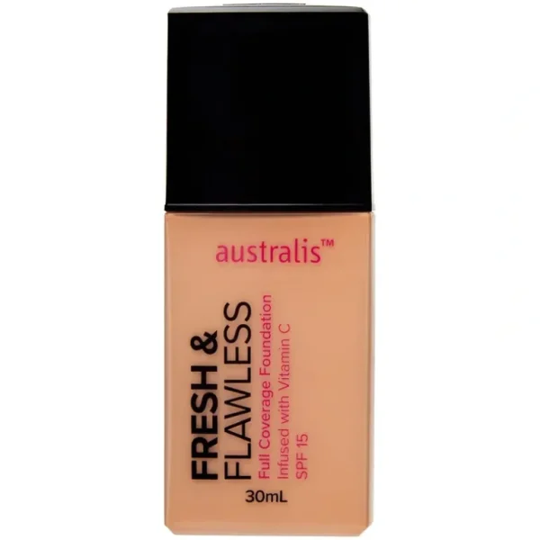 Discount Australis Fresh & Flawless Foundation 30ml - Bare Beige - GlowEssence Care - Embrace the Essence of Radiance with Premium Skincare Solutions