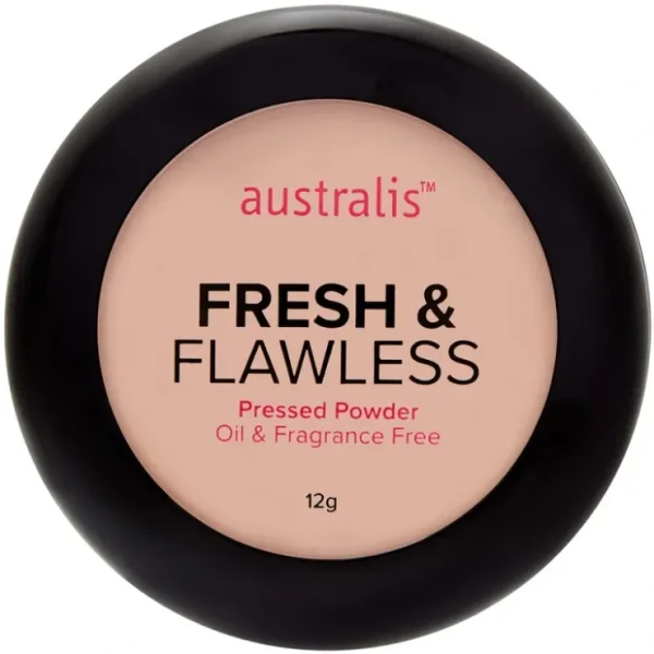 Complexion-care*Australis Fresh & Flawless Pressed Powder 11g - Darkest Brown - GlowEssence Care - Embrace the Essence of Radiance with Premium Skincare Solutions