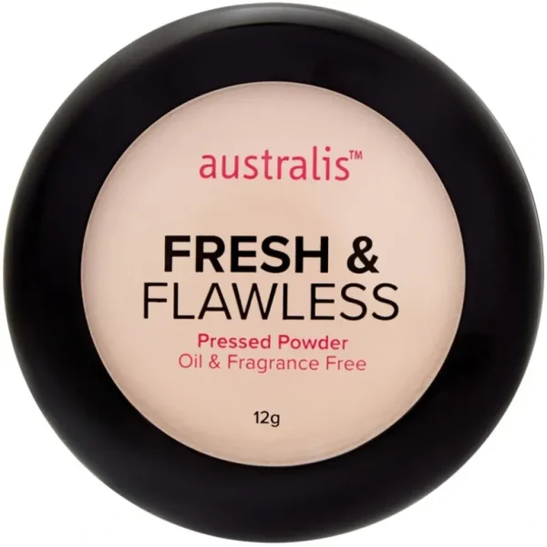 Hot Australis Fresh & Flawless Pressed Powder 11g - Light Beige - GlowEssence Care - Embrace the Essence of Radiance with Premium Skincare Solutions