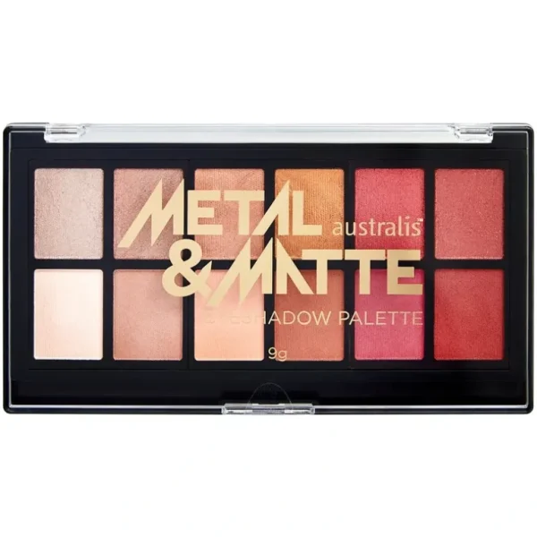 Discount Australis Metal & Matte Eyeshadow Palette 9g - GlowEssence Care - Embrace the Essence of Radiance with Premium Skincare Solutions