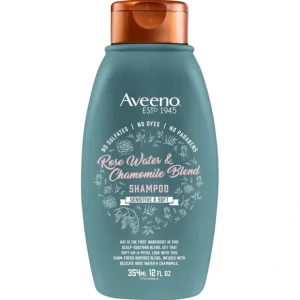 Beauty*Aveeno Rose Water & Chamomile Shampoo 354 ml - GlowEssence Care - Embrace the Essence of Radiance with Premium Skincare Solutions