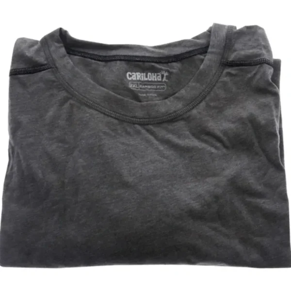 Lip-care*Bamboo Athletic Crew T-Shirt - Carbon Heather by Cariloha for Men - 1 Pc T-Shirt (2XL) - GlowEssence Care - Embrace the Essence of Radiance with Premium Skincare Solutions