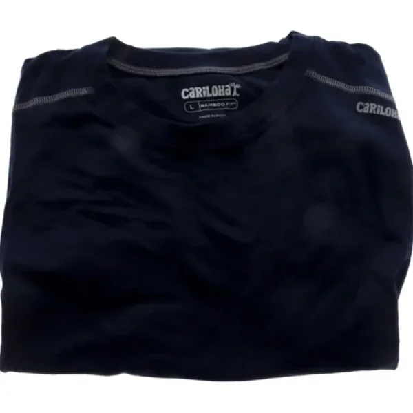 Clearance Bamboo Athletic Crew T-Shirt - Navy by Cariloha for Men - 1 Pc T-Shirt (L) - GlowEssence Care - Embrace the Essence of Radiance with Premium Skincare Solutions