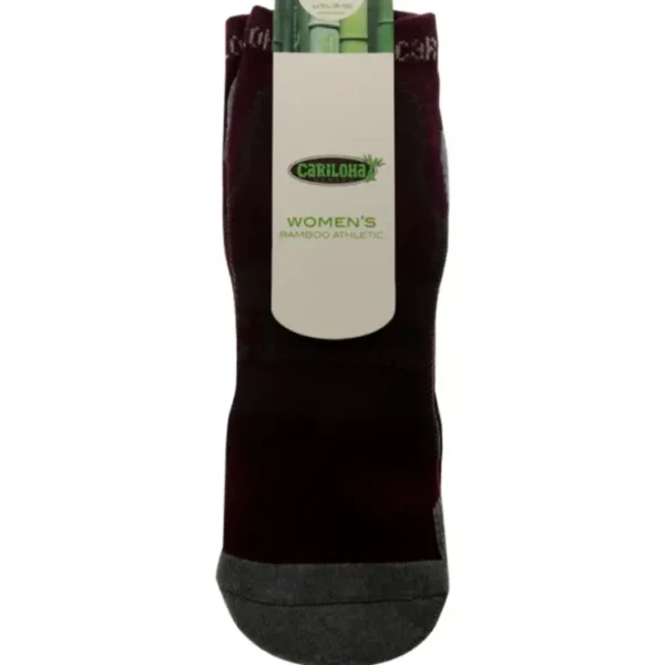Shop All*Bamboo Athletic Socks - Merlot by Cariloha for Women - 1 Pair Socks (L/XL) - GlowEssence Care - Embrace the Essence of Radiance with Premium Skincare Solutions