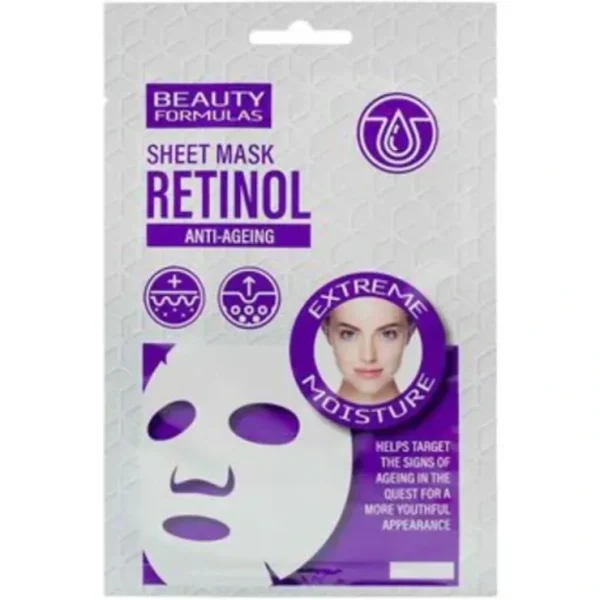Beauty*Beauty Formulas Retinol Anti Ageing Sheet Mask 1pc - GlowEssence Care - Embrace the Essence of Radiance with Premium Skincare Solutions