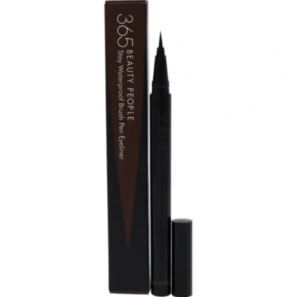 Outlet Beauty People 365 Stay Waterproof Brush Pen Eyeliner - 02 Unique Brown by Beauty People for Women - 0.017 oz Eyeliner - GlowEssence Care - Embrace the Essence of Radiance with Premium Skincare Solutions