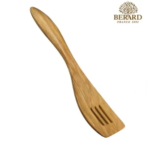 Wash*Berard TERRA Olive Wood Slotted Spatula 12.5" Fixed Size - GlowEssence Care - Embrace the Essence of Radiance with Premium Skincare Solutions