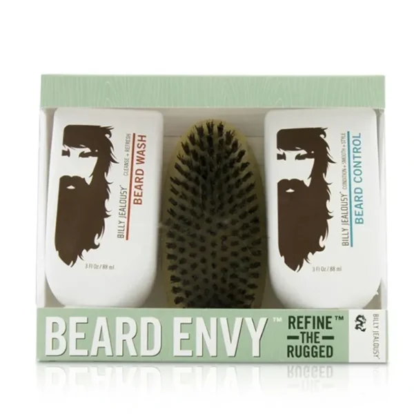 Fashion Billy Jealousy Beard Envy Kit: Beard Wash + Beard Control + brush 1pcs 3pcs 88ml - GlowEssence Care - Embrace the Essence of Radiance with Premium Skincare Solutions