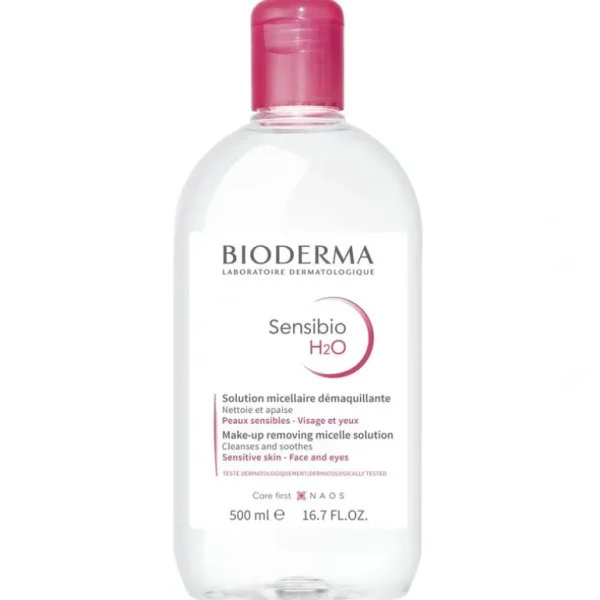New Bioderma Sensibio H2O Micelle Solution 500ml - GlowEssence Care - Embrace the Essence of Radiance with Premium Skincare Solutions