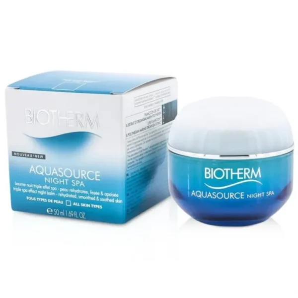 Best Biotherm Aquasource Night SPA Triple Spa Effect Night Balm (All Skin Types) 50ml/1.69oz - GlowEssence Care - Embrace the Essence of Radiance with Premium Skincare Solutions