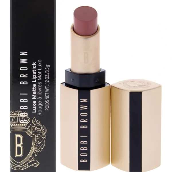 Store Bobbi Brown Luxe Matte Lipstick - Sunset Rose by Bobbi Brown for Women - 0.12 oz Lipstick - GlowEssence Care - Embrace the Essence of Radiance with Premium Skincare Solutions
