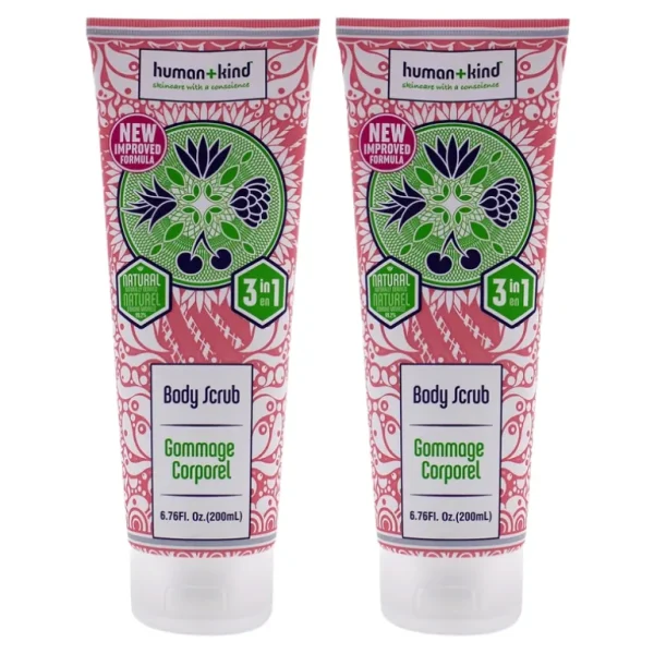 Shop Body Scrub - Pack of 2 by Human+Kind for Unisex - 6.46 oz Scrub - GlowEssence Care - Embrace the Essence of Radiance with Premium Skincare Solutions