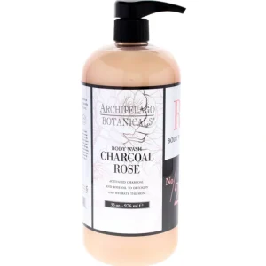 Best Sale Body Wash - Charcoal Rose by Archipelago Botanicals for Unisex - 33 oz Body Wash - GlowEssence Care - Embrace the Essence of Radiance with Premium Skincare Solutions