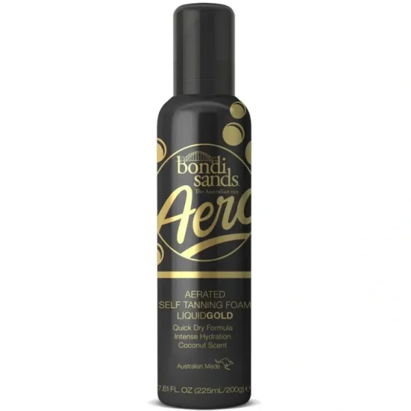 Wash*Bondi Sands Aero Self Tanning Foam 225ml - Liquid Gold - GlowEssence Care - Embrace the Essence of Radiance with Premium Skincare Solutions