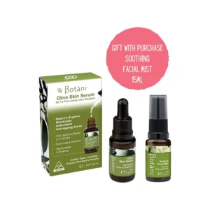 New Botani Olive Skin Serum BONUS Soothing Facial Mist 15ml - GlowEssence Care - Embrace the Essence of Radiance with Premium Skincare Solutions