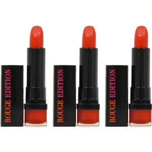Best Sale Bourjois Rouge Edition - 13 Rouge Jet Set by Bourjois for Women - 0.12 oz Lipstick - Pack of 3 - GlowEssence Care - Embrace the Essence of Radiance with Premium Skincare Solutions