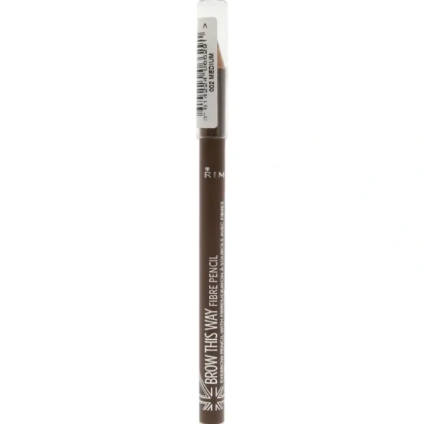 Hot Brow This Way Fiber Pencil - 022 Medium by Rimmel London for Women - 0.038 oz Eyebrow Pencil - GlowEssence Care - Embrace the Essence of Radiance with Premium Skincare Solutions