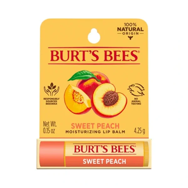 Store Burt's Bees Burt's Bees Moisturising Lip Balm Sweet Peach 4.25g - GlowEssence Care - Embrace the Essence of Radiance with Premium Skincare Solutions